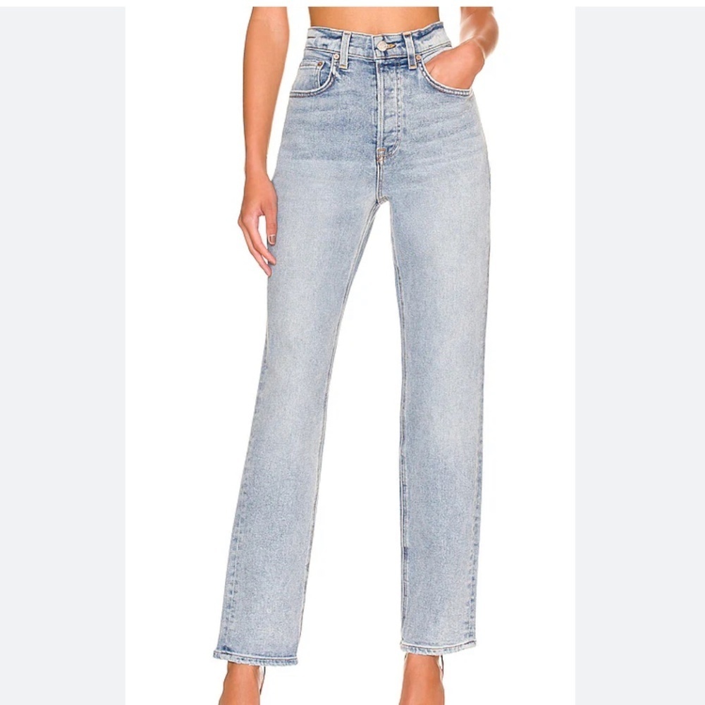 Grlfrnd The Cassidy Mid Rise Straight Jeans 26